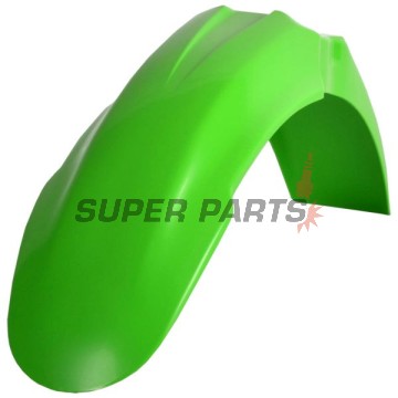 Преден Supermoto калник -POLISPORT- зелен, KAWASAKI KX 125/250 2003-2008