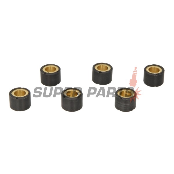 Ролки за вариатор -RMS- 20x15mm, 14.5g, 6бр, Kymco Bet&Win 125 1997-1998, 2000, 2002-2004, Kymco Bet&Win 150/250 2000, 2002-2004, Kymco Bet&Win 50 2002-2003, Kymco Dink 125/150 1997-2000, 2002-2003, Kymco Dink 50 2003