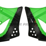 Предни странични пластмаси -POLISPORT- черно/зелено, KAWASAKI KX 450 2009-2011