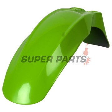 Преден Supermoto калник -POLISPORT- зелен, KAWASAKI KLX 110 2002-2009