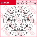 Спирачен диск -TRW- MSW286, 305mm, Triumph Tiger 800 / XC / XCX / XCA / XR / XRX / XRT (2011-2020), Tiger 1200 Explorer / Explorer XC / XR ABS (2012-2020)