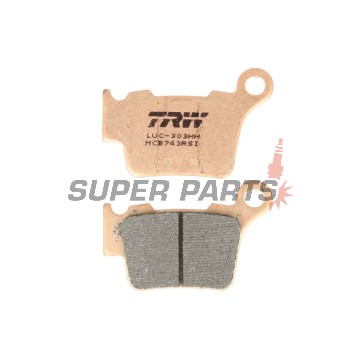 Накладки -TRW- MCB743RSI, BMW G450X, Husaberg FE/TE, Husqvarna CR/FC/FE/FS/SM/SMR/TC/TE/WR, KTM EXC/EXC-F/SX/SX-F/XC/XC-F/XC-W 125-560 (1998-2020)