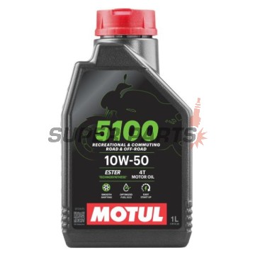 Двигателно масло -MOTUL- 5100, 10W50, полу-синтетика + естер, 1L
