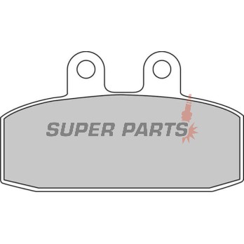 Накладки -FERODO- FDB438EF, Aprilia Atlantic/Scarabeo/Sportcity 125-500, Leonardo 250-300, Tuareg 125-600, Cagiva Blues/Mito/Roadster 50-200, Gilera Dakota/ER/XRT 125-600, Honda NSR/CRM/XL 125, Malaguti Spider Max 500, Peugeot Speedake 50, Sachs Roadster/