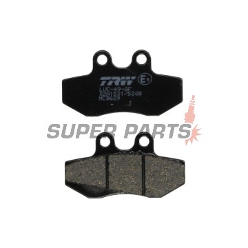 Накладки -TRW- MCB629, Aprilia Classic/Pegaso/RX/Red Rose/Tuareg 125 Beta RR50 Bultaco Lobito 50/75 Derbi GPR50 Gilera Runner 125/180 Husqvarna WXE125 Peugeot XR6 50 Rieju MRX/RR/RS-1/SMX Sachs Roadster 125V2 Simson 125SM