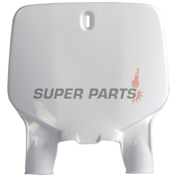 Мотокрос маска/табелка за номер -POLISPORT- бяла, KAWASAKI KX 125/250 1996-2002