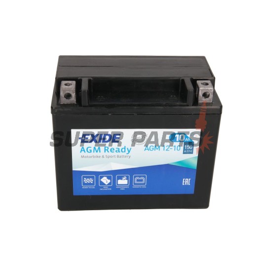 Акумулатор -EXIDE- YTX12-BS READY, 10Ah 12V