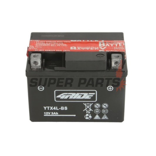 Акумулатор -4 RIDE- YTX4L-BS 4RIDE, 3.6Ah 12V