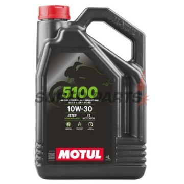 Двигателно масло -MOTUL- 5100, 10W30, полу-синтетика + естер, 4L
