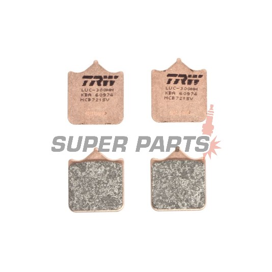 Накладки -TRW- MCB721SV, Aprilia RSV1000/Tuono 1000 (1998-2011); Benelli Tornado Tre 900 (2002-2005); Ducati 748/749/996/998/999/Monster S4RS (2001-2008); Husqvarna SM/SMR/SMS/STR 450-630 (2004-2012); KTM Duke/LC8/SM/SMC/Super Duke/Supermoto 690-990 (2003
