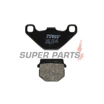 Накладки -TRW- MCB519, Aprilia Pegaso/Tuareg/RS4 50-600 1989-2014; Kawasaki KDX/KMX/KX 100-250 1981-1998; Peugeot Vivacity/Speedake/Buxy 50-100 1994-2010; Suzuki Address/Street Magic 50-125 1995-2016