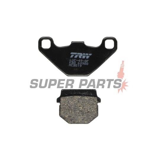 Накладки -TRW- MCB519, Aprilia Pegaso/Tuareg/RS4 50-600 1989-2014; Kawasaki KDX/KMX/KX 100-250 1981-1998; Peugeot Vivacity/Speedake/Buxy 50-100 1994-2010; Suzuki Address/Street Magic 50-125 1995-2016