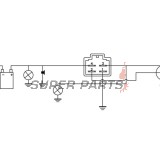 Реле за зареждане -DZE- реле-регулатор, 12V, 12A, APRILIA MOJITO, SR; HONDA SA; KYMCO SENTO 50 1995-2012