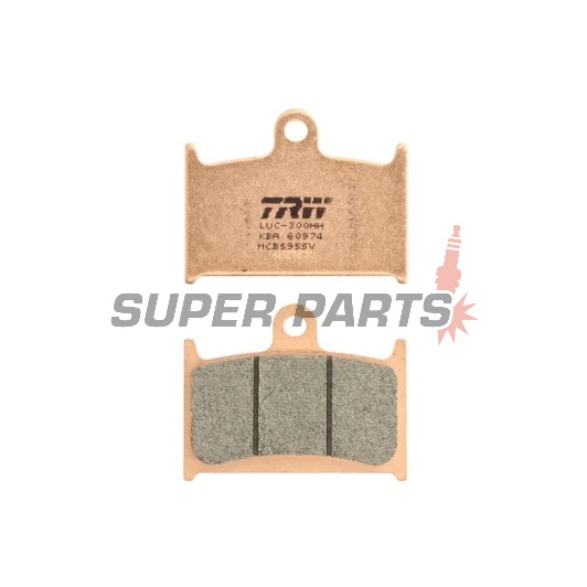 Накладки -TRW- MCB595SV, Suzuki GSX-R 400/750/1100 (1988-1995), Triumph Daytona, Rocket III, Speed Triple, Sprint, Thunderbird, Tiger, Trophy (1991-2016), Yamaha TZ250 (1990-2001)