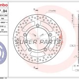 Спирачен диск -BREMBO- 68B407B4, Suzuki AN Burgman 400-650 (2003-2012)