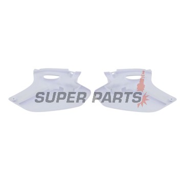 Задни странични пластмаси -POLISPORT- бели, YAMAHA YZ 250 2001-2002
