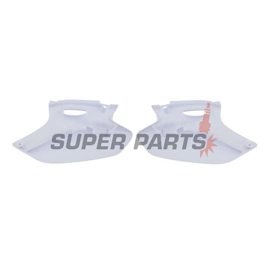 Задни странични пластмаси -POLISPORT- бели, YAMAHA YZ 250 2001-2002