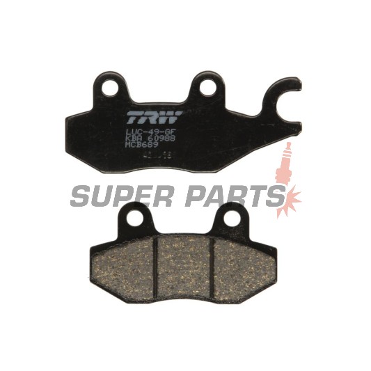 Накладки -TRW- MCB689, Kawasaki KLF/KVF/KX/KLX, Kymco Agility/Grand Dink/Stryker, Suzuki Burgman, Peugeot Satelis, Honda Rebel/NSR, Husqvarna TE 610, Yamaha YZ (1989-2017)