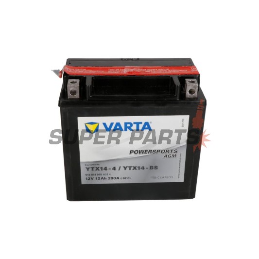 Акумулатор -VARTA- YTX14-BS, 12Ah 12V