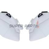 Задни странични пластмаси -POLISPORT- черно/бяло, YAMAHA YZ 250/450 2006-2009