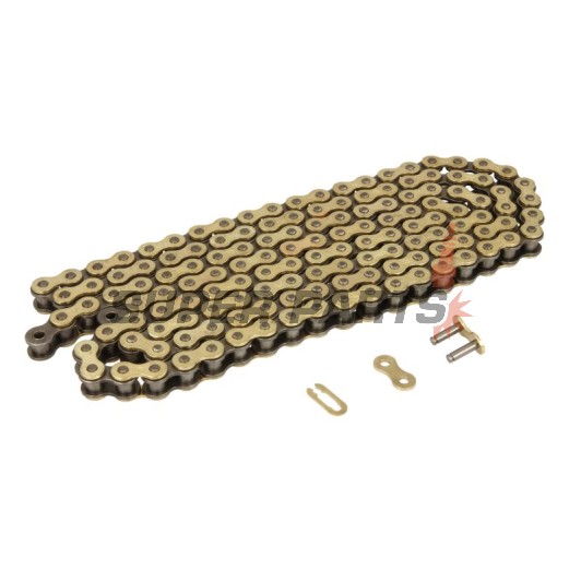 Верига -JT- JTC420HDRG&B140, размер 420, 140 звена, усилена, златна/черна