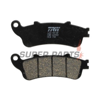 Накладки -TRW- MCB704, Aprilia Leonardo 125, Benelli 125 Jarno, Beta Eikon 125/150, Honda CB 1100, CBR 1100XX, Foresight/Jazz 250, Silver Wing 600, Gold Wing/VTX 1800, Deauville/Vulcan 650, VFR 800, Varadero 1000, Malaguti Ciak 125/150, Peugeot Looxor 125