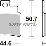 Накладки -BREMBO- 07GR71SD, Arctic Cat DVX 250/300, Kymco KXR & MXU 250, Kymco Maxxer 300, Gilera Oregon 250 Quad (2004-2016)