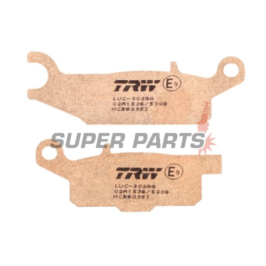 Накладки -TRW- MCB802SI, Yamaha YFM Raptor 250/250R, Grizzly 550/700 4x4 EPS, Grizzly FI Auto, Grizzly EPS LE/SE