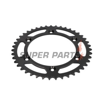 Заден пиньон -JT- JTR822,43, 43 зъба, стоманен, Betamotor RR 250/400/450 2005-2012, RR 520 2010-2014, RR 525 2005-2009, RR Enduro 250/450/525 2005-2008, RR Enduro 350 2012, Cagiva WMX 125/250 1989-1992, Gas Gas EC 125/300 2000-2012