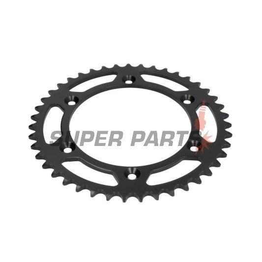 Заден пиньон -JT- JTR822,43, 43 зъба, стоманен, Betamotor RR 250/400/450 2005-2012, RR 520 2010-2014, RR 525 2005-2009, RR Enduro 250/450/525 2005-2008, RR Enduro 350 2012, Cagiva WMX 125/250 1989-1992, Gas Gas EC 125/300 2000-2012