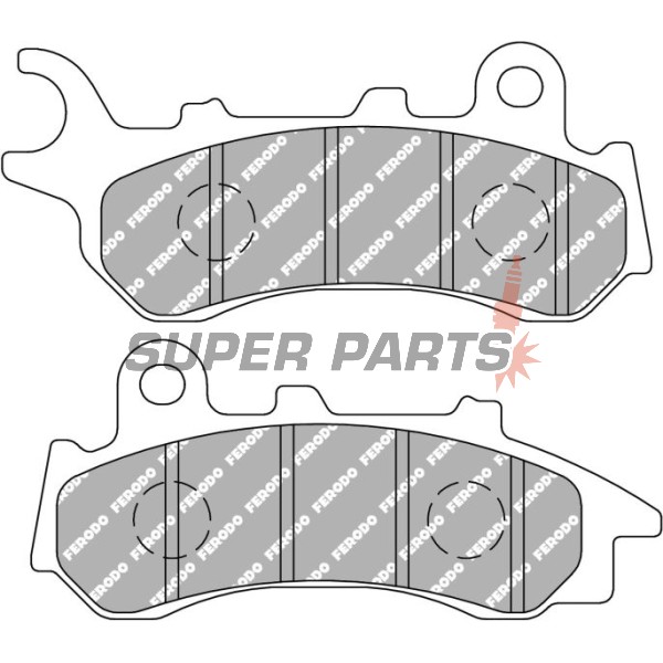Накладки -FERODO- FDB2319EF, Honda PCX 125 2018-2019