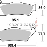 Накладки -BREMBO- 07GR26SD, BMW R80RT 1982-1984 / Can-Am Outlander 500 EFI 2013-2015 / Can-Am Renegade 500 EFI 2010-2015 / Suzuki GSX400FE Katana 1981-1983