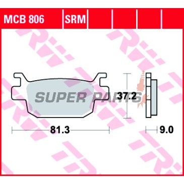 Накладки -TRW- MCB806SRM, синтеровани, Honda NSS Forza 125 - 2015-2022