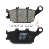 Накладки -TRW- MCB634, Honda CB/CBF/CBR/CMX/CRF/NC/NT/VT/VTR/VTX/XL 500-1100cc (1992-2025); Kawasaki EN/EX/KLV/KLZ/Z 650-1000cc (2004-2024); Suzuki DL/GSF/GSR/GSX/GSX-S/SV 650-1250cc (2002-2025); Yamaha FZ/FJ/MT/XJ6/XSR/YZF-R 600-1000cc (2003-2019)
