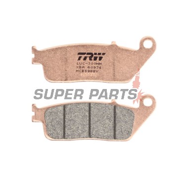 Накладки -TRW- MCB598SV, BMW C 600/650/Evolution, Cagiva Gran Canyon/Navigator, Honda CB/CBF/CBR/Hornet/Forza/Shadow, Kawasaki J/Z/KLE, Kymco Downtown/Xciting, Suzuki Burgman/Bandit, Triumph Bonneville/Tiger, Yamaha MT-01/WR - 1987-2022