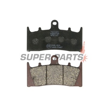 Накладки -FERODO- FDB873P, Kawasaki ZX-6R/ZX-9R/ZX-12R Ninja (1996-2003), Suzuki GSF1200 Bandit, GSX1300R Hayabusa, GSX-R1000 (1999-2007)