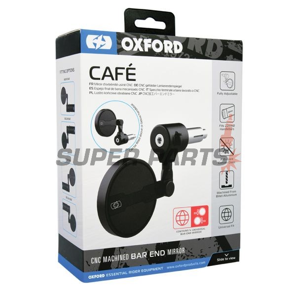 Огледало за край на кормило -OXFORD- Cafe Bar End Mirror, универсално