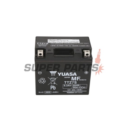 Акумулатор -YUASA- TTZ7S, 6Ah 12V
