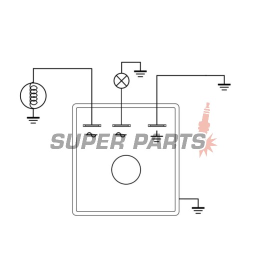 Реле за зареждане -DZE- реле-регулатор, 12V, 8A, APRILIA AF1, AMICO, CLASSIC, EUROPA, MX, PEGASO, RS, TUAREG 50 1990-2004
