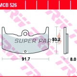 Накладки -TRW- MCB526, Honda CBX550F Supersport (1982-1984), MVX250F (1988), VT250F/500E (1982-1985), VTR250 Interceptor (1988)