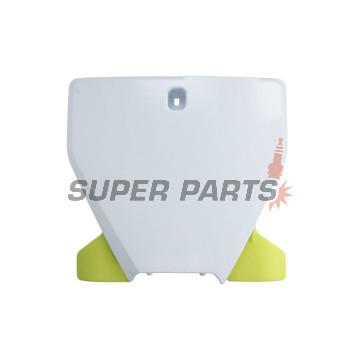 Мотокрос маска/табелка за номер -POLISPORT- бяла, HUSQVARNA FC, TC, FX 125-450 2019-2022