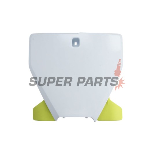 Мотокрос маска/табелка за номер -POLISPORT- бяла, HUSQVARNA FC, TC, FX 125-450 2019-2022