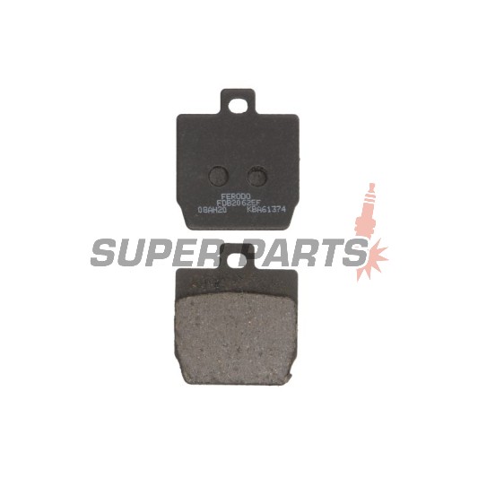 Накладки -FERODO- FDB2062EF, Aprilia Mana/Scarabeo, Honda Rebel/Bali, MBK Stunt, Yamaha Slider/Aerox (1997-2016)