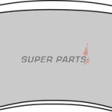 Накладки -FERODO- FDB2083EF, Yamaha VP X-City 250, YP Majesty 250, X-Max 125/250/400 ABS & Sport (1998-2017)