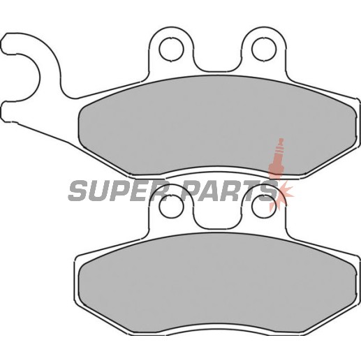 Накладки -FERODO- FDB2142EF, Aprilia SR, Sportcity; Derbi Boulevard; Vespa/Piaggio 946, Beverly, Carnaby, Fly, GT, GTS, GTV, Granturismo, Hexagon, Liberty, MP3, Primavera, Skipper, Sprint, Typhoon, X7, X8, X9, X10 (2000-2017)