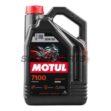 Двигателно масло -MOTUL- 7100, 20W50, пълна синтетика + естер, 4L
