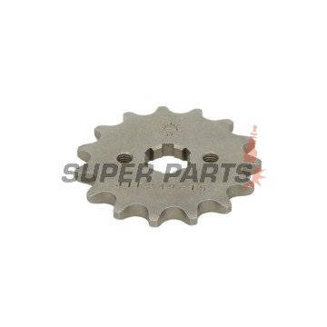 Преден пиньон -JT- JTF249,15, 15 зъба, Honda ANF 125 2003-2012, C 125 2019, MSX 125 2013-2017, NSR 75 1992-2000, Kawasaki AE 80 1981-1983, AR 80 1981-1983, KLX 110 2002-2020