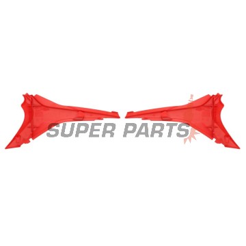 Капак/пластмаса въздушен филтър -POLISPORT- червен, HONDA CRF 250 2010-2013