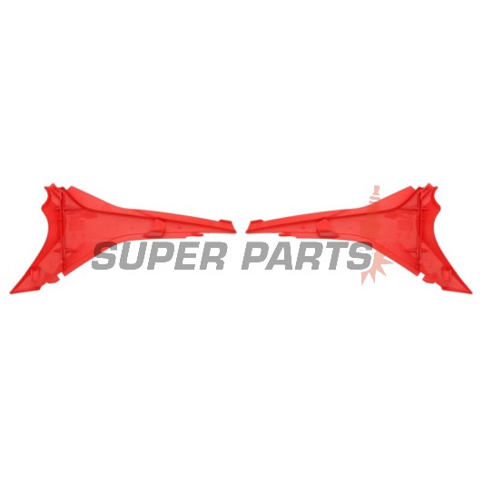 Капак/пластмаса въздушен филтър -POLISPORT- червен, HONDA CRF 250 2010-2013