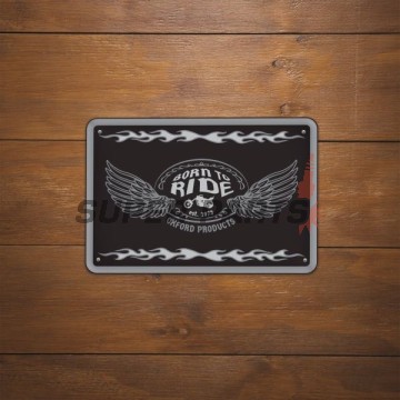 Табела за гараж -OXFORD- Born to Ride, 200x300mm